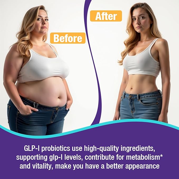 GLP-1 Supplements Women &amp Men 14-in-1 GLP1 for Daily GLPl Level*Metabolism* Digestion &amp Energy 5X Advance Formulate GLP 1 with Akkermansia Probiotic 60 Caps