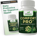 ComfortPro™ Daily Probiotics for Digestive Health | Constipation Relief &amp Bloating Support for Women &amp Men | Gut Cleanse with Zinc | Helps Reduce Gas &amp Promotes Digestive Regularity | Vall