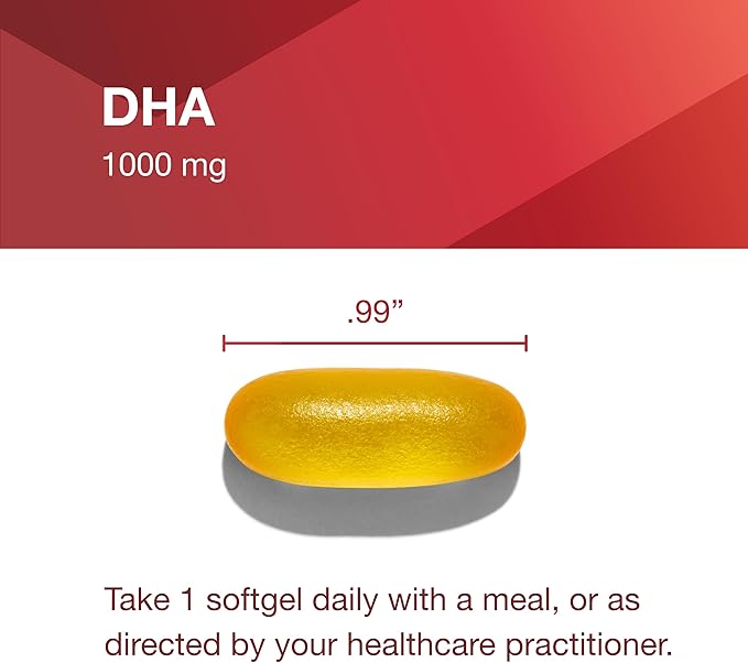 PROTOCOL FOR LIFE BALANCE DHA-1000 Extra Strength - DHA 1000mg - Fish Oil Supplement - Brain Health &amp Support* - Easy Digestion - Non-GMO &amp Halal - 90 Softgels