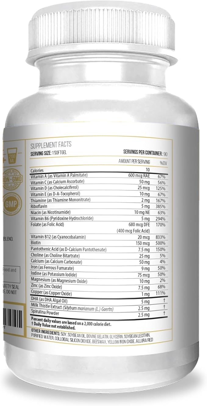 Actif Organic Postnatal Vitamin with 25+ Organic Vitamins and Organic Herbs Nursing and Lactation Supplement Non-GMO Made in USA 90 Count