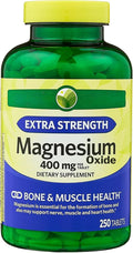 KP+ Magnesium Oxide 400 mg | 250 Tablets | Supports Bone Nerve &amp Muscle Health | Extra Strength Magnesium Supplement | Pack of 1