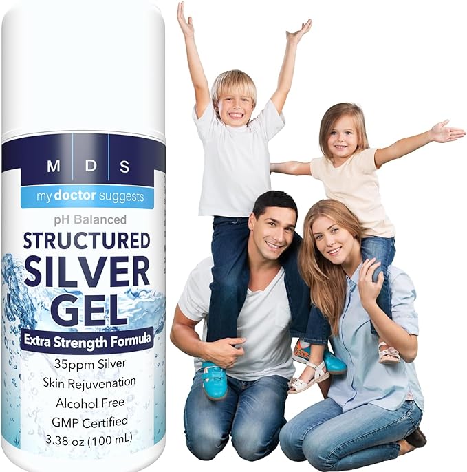 Colloidal Silver Gel Extra Strength - 35ppm Activated Colloidal Silver Gel for Maximum Potency - Made in USA - Structured Formula in a Convenient 2 Pack