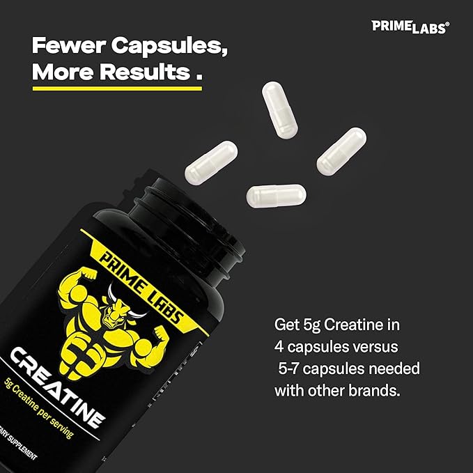 Prime Labs Prime Test + Creatine Capsules