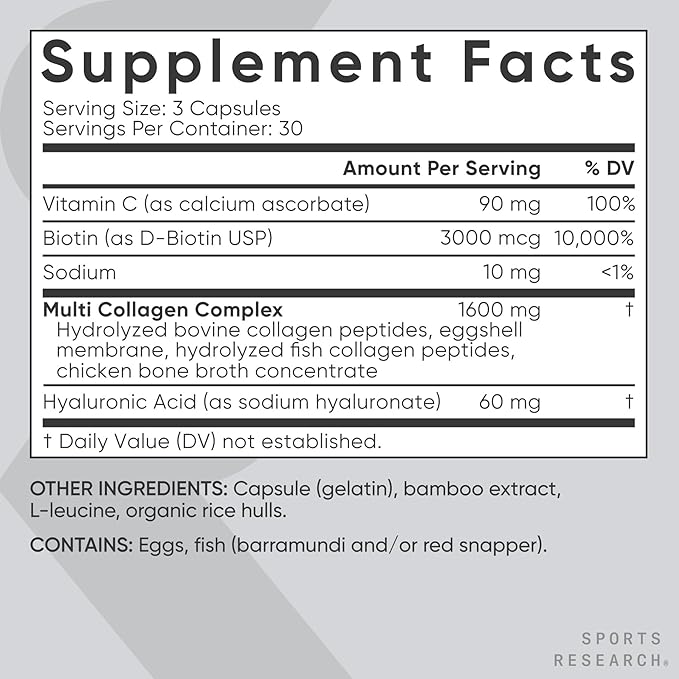Sports Research® for Her Pack - Biotin-Infused Collagen Peptides Complex + Women's Probiotics with Prebiotics + Triple Strength Omega 3 Fish Oil