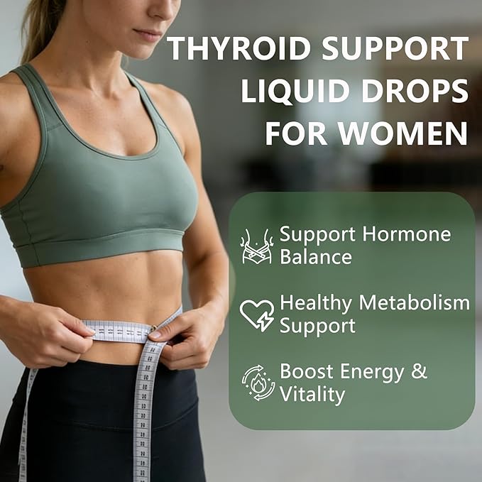 InnerFresh Thyroid Support Drops Inner Fresh Thyroid Support Liquid Drops for Women Hormone Balance &amp Healthy Metabolism Support with Selenium Zinc Iodine L-Tyrosine &amp Ashwagandha (1)