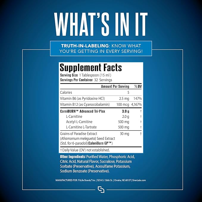 L-Carnitine Elite Burn Liquid Keto Fat Burner and Metabolism Activator - Fat Loss Support Keto Friendly Weight Loss Increase Energy-Stimulant Free - Malibu Beach Blast 3000mg (32 Servings)