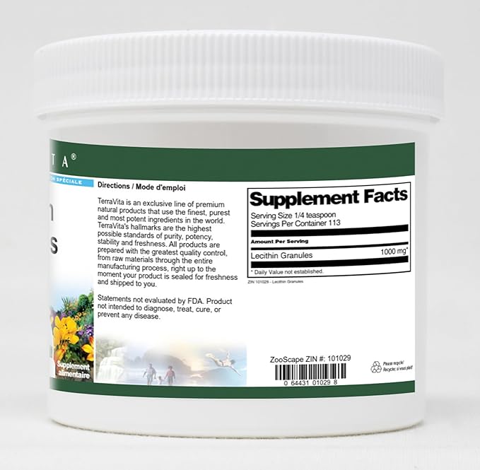 Terravita Lecithin Granules (4 oz ZIN: 101029) - 2 Pack