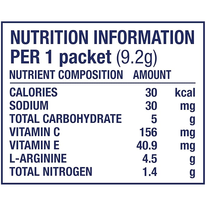 Arginaid Arginine Powder Drink Mix Formula with 4.5g L-arginine Per Serving Vitamin C &amp Vitamin E Cherry Flavor 0.32 Ounce Pack of 56