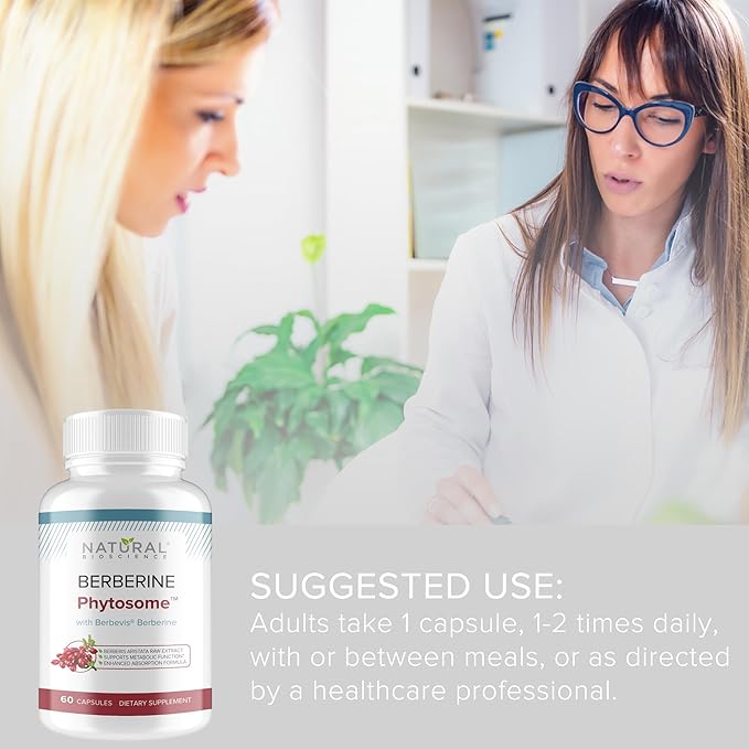 Berberine Phytosome with Berbevis 550mg Enhanced Absorption Supplement for Metabolic Support &amp Heart Health Highly Bioavailable Berberine Complex Gluten-Free Non-GMO 90 Vegetarian Capsules