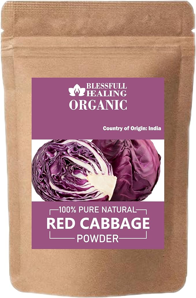 Blessfull Healing Organic Red Cabbage Powder 100% Pure Natural 300 Gram / 10.58 oz