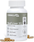Formula IQ - Beef Liver IQ - Beef Liver Capsules - Supports Energy Production - Natural Iron Copper Vitamin A &amp Vitamin B - High Absorption - 120 Capsules