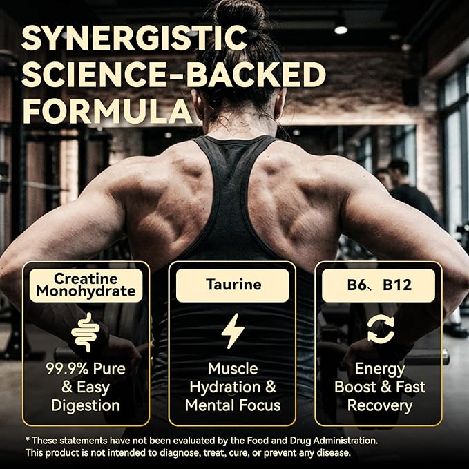 Sugar Free Creatine Gummies 6000mg - Delicious Taste for Men &amp Women - Muscle Builder for Strength &amp Faster Recovery - Made By NSF Factory 120 Count.