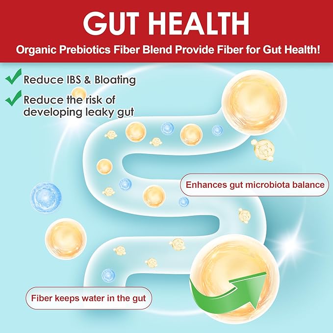 NEVISS Probiotic + Prebiotic Gummies for Adults &amp Kids 4+ Sugar Free Chewable 50 Billion CFUs w/Fiber Vitamin B1 B2 D3 &amp Zinc for Digestive &amp Gut Health Boost Microflora Diversity 60