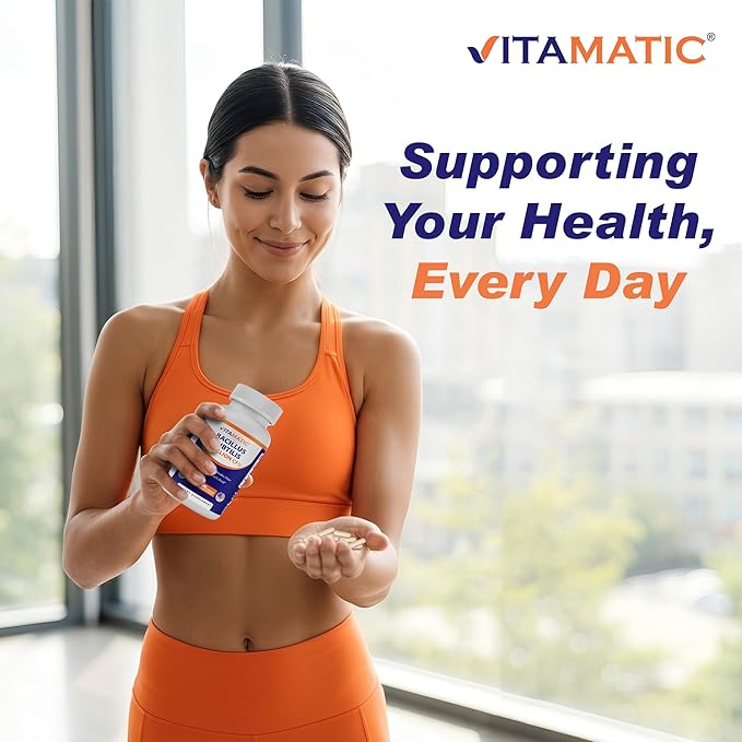 Vitamatic Bacillus Subtilis 10 Billion per DR Capsule - 60 Count - Digestive Gut &amp Immune Health Support - Made with Prebiotic Inulin Fiber-2 Pack