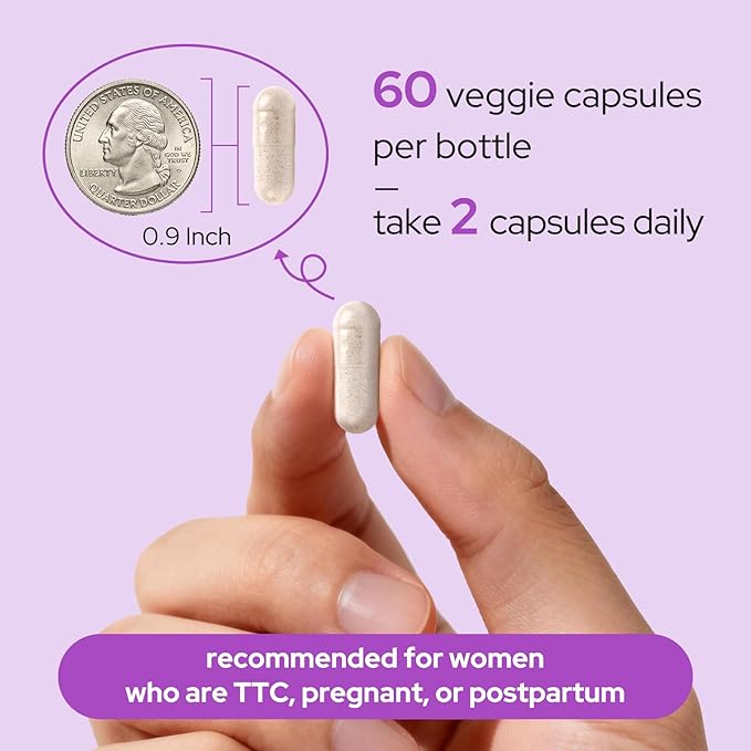 Premom Prenatal Vitamins for Women 27-in-1 Womens Prenatal Multivitamin &amp Mineral Supplement Pregnancy Essentials 680mcg 5-MTHF Methylfolate 225mg Choline &amp Iron 60 Veggie Capsules Lemo