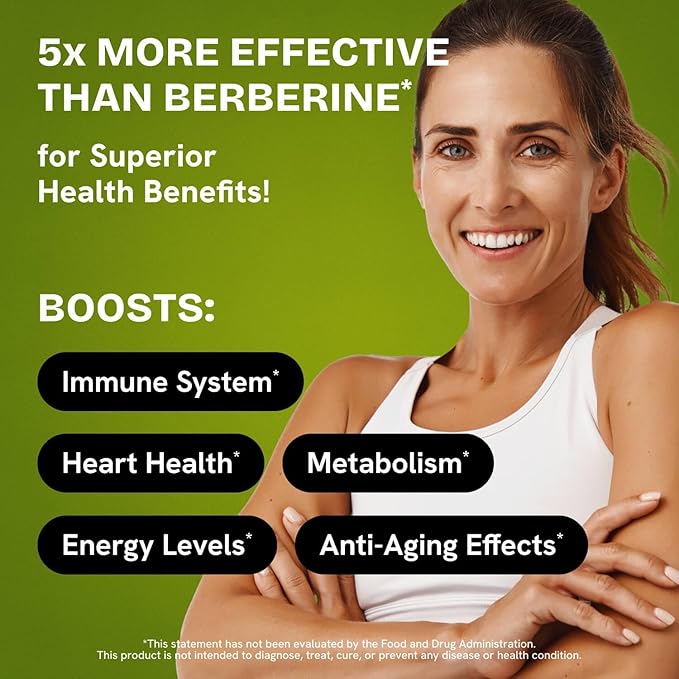 Dihydroberberine Supplement - Dehydro Berberine Organic - Super Berberine Supplement with Ceylon Cinnamon &amp R Alpha Lipoic Acid &amp Apigenin - Hydroberberine 480 caps (4 Packs)