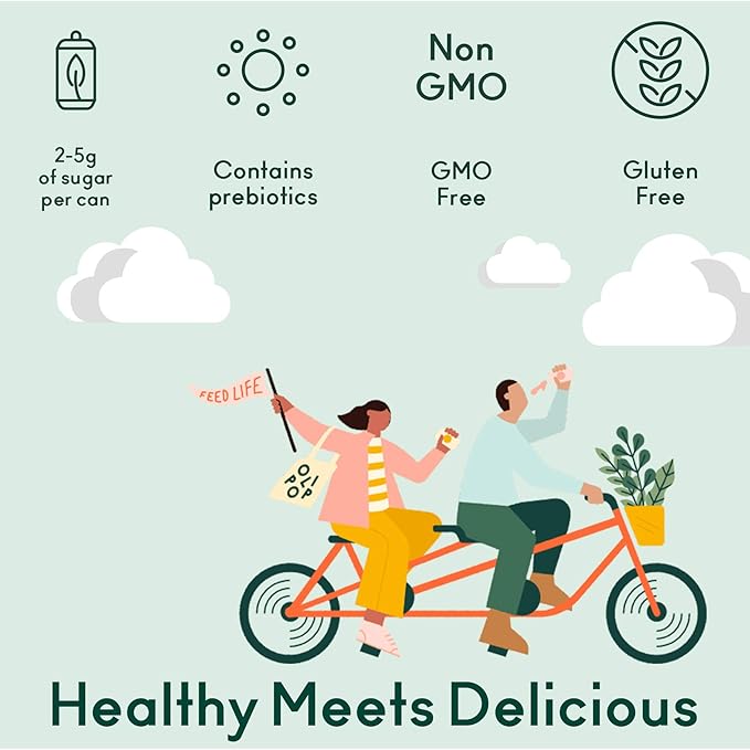 OLIPOP - Old School Classics Variety Pack Healthy Soda Prebiotic Soft Drink Aids Digestive Health High Fiber Low Calorie Low Sugar (12 oz 12-Pack)