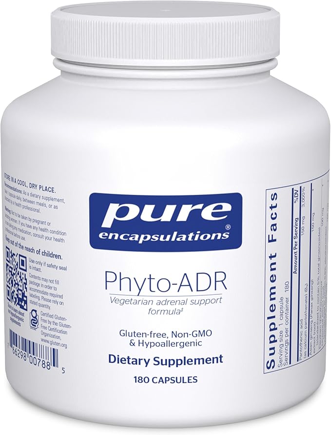 Pure Encapsulations Phyto-ADR | Vegetarian Adrenal Support Formula* | 180 Capsules