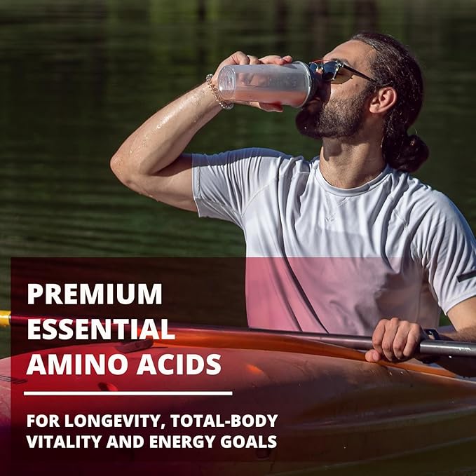 FundAminos Organic EAA Powder Blend | Plant-Based Essential Aminos for Everyday Vitality Healthy Aging &amp Balanced Nutrition | Gluten Free Non-GMO Clean Label – 2 Bags (60 Servings)