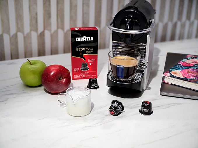 Lavazza Espresso Maestro Classico Aluminum Capsules Compatible with Nespresso* Original Machines Medium Espresso Roast 100% Arabica (60 Capsules)