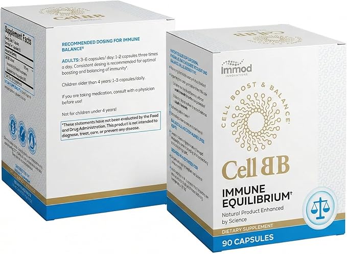 CellBB Immune Equilibrium – Animal-Derived Bioactive Phospholipids from Fertilized Eggs for Cellular Repair Anti-Aging and Immune Support 10x Liposomal Absorption 90 Capsules