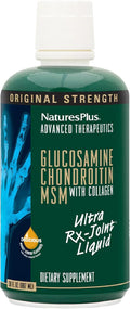 Natures Plus Ultra Rx-Joint Liquid Honey Lemon - 30 fl oz - Supports Healthy Joint Function - with Glucosamine Chondroitin &amp MSM - Gluten Free - 30 Servings