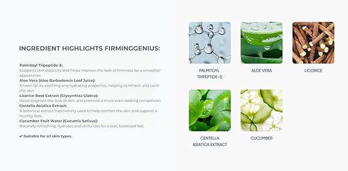 Zemits FirmingGenius Pro | Conductive Gel with Peptides Hyaluronic Acid &amp Vitamin E | Hydrating Non-Greasy | For Facial &amp Body Beauty Devices (16 fl oz)