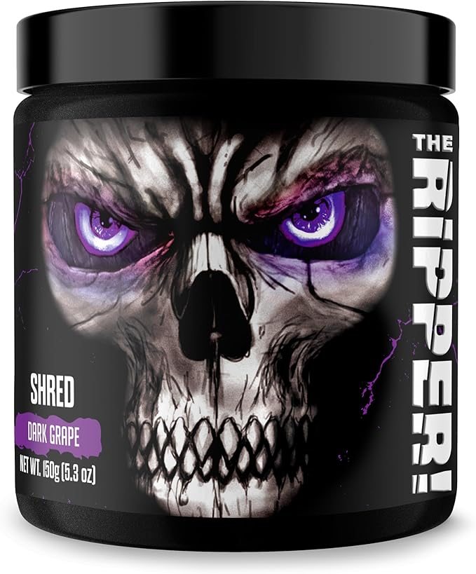 JNX SPORTS The Ripper! Fat Burner Pre Workout for Men &amp Women – Thermogenic Fat Burning Powder &amp Appetite Suppressant Boost Energy &amp Endurance – Dark Grape 30 Servings