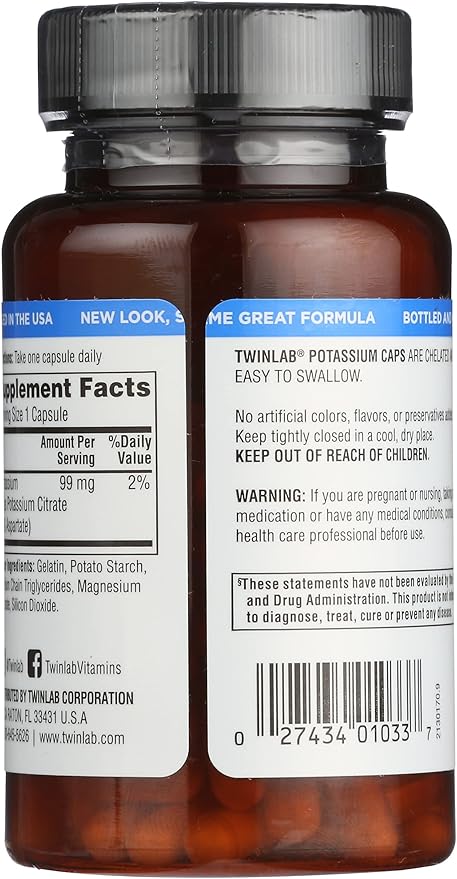 Twinlab Potassium 99mg 90 Tablets