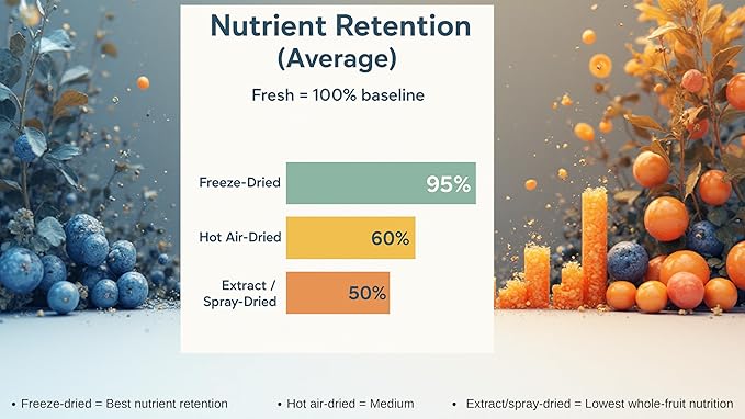 Blueberry Superblend: 100% Freeze-dried Powder Superfoods blend Juice BlueberryPomegranatePurple Sweet PotatoAvocadoApple Monk fruits No Added Sugar No Filler Just pure natural goodness!
