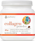 Youtheory Collagen Powder - 20 g Hydrolyzed Collagen Peptides - with Vitamin C Biotin &amp Amino Acids - Supports Joint &amp Bone Health* - Chocolate - 20 oz (21-Day Supply)