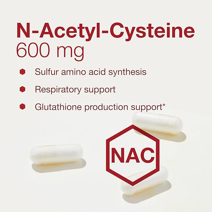 PROTOCOL FOR LIFE BALANCE NAC with Selenium and Molybdenum - Glutathione Brain and Lung - 100 Veg Caps