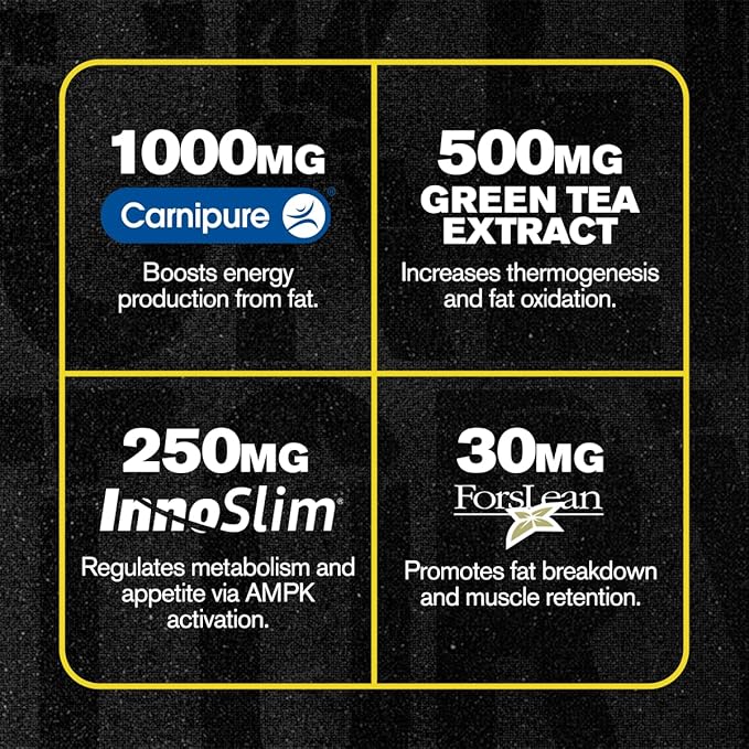 Jacked Factory Lean-XT Caffeine Free Fat Burner (60 Capsules) Lean-XT Max - High-Performance Stim-Free Fat Burner (90 Capsules)