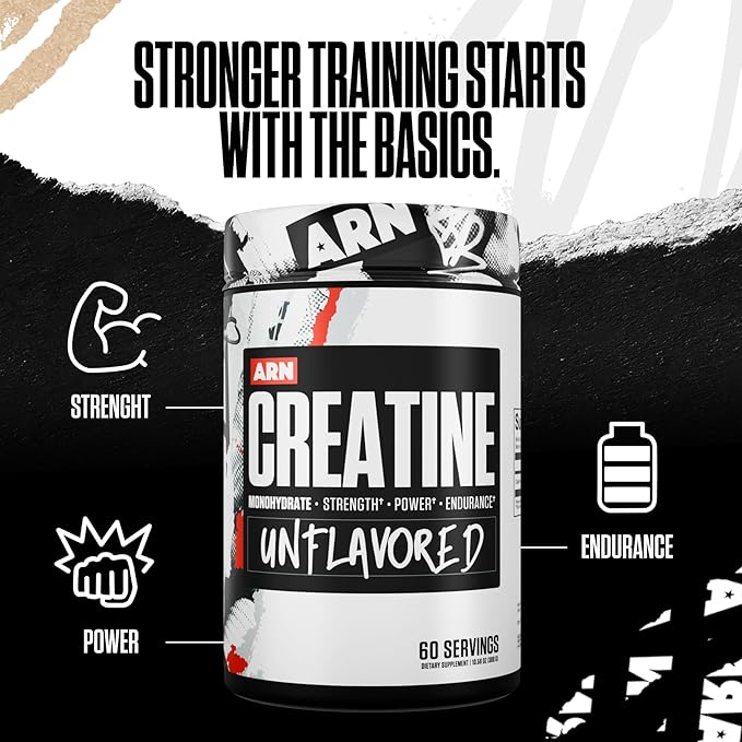 Arms Race Nutrition | ARN | Creatine Monohydrate (60 Servings) (Unflavored)