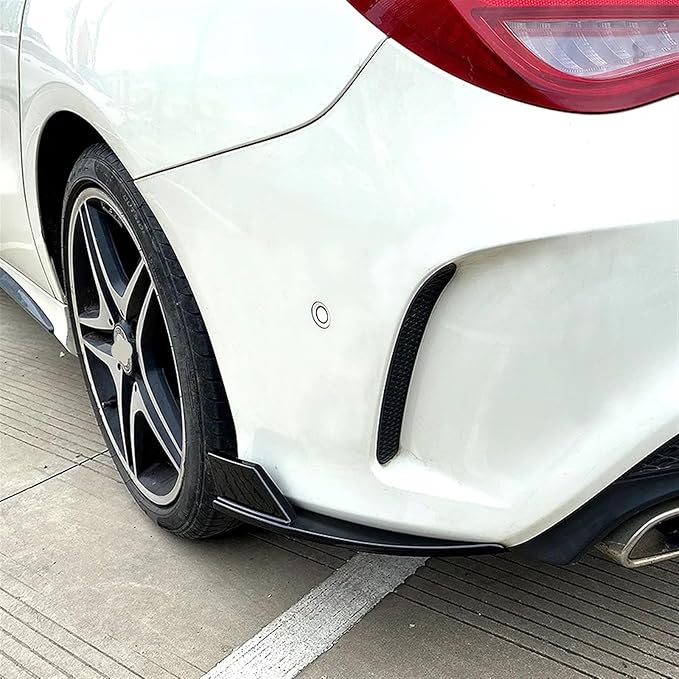 Kiyah Rear Bumper Lip Diffuser Side Spoiler Splitter Compatible for Mercedes Benz CLA Class C117 CLA180 200 CLA45 AMG 2013-2019 Body Kits(Glossy Black)