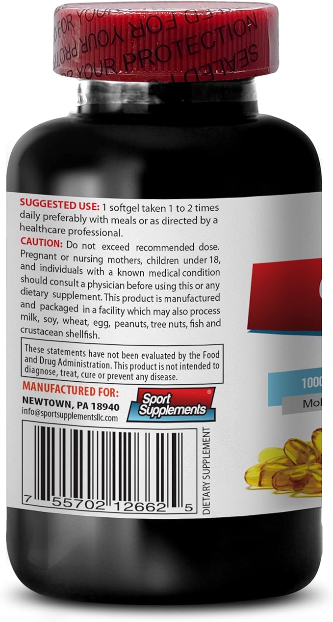 Omega-3 8060 Fish Oil Pharmaceutical Grade Supplement - Fish Oil Omega 3 Supplements Omega 3 Supplements Omega 3 Fatty Acid Supplements Wild Alaskan Fish Oil Salmon Oil - 2 Bot 120 Softgels