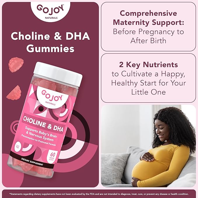 NAC 600mg + Choline &amp DHA Gummies Bundle - Nutritional Support for Daily Wellness