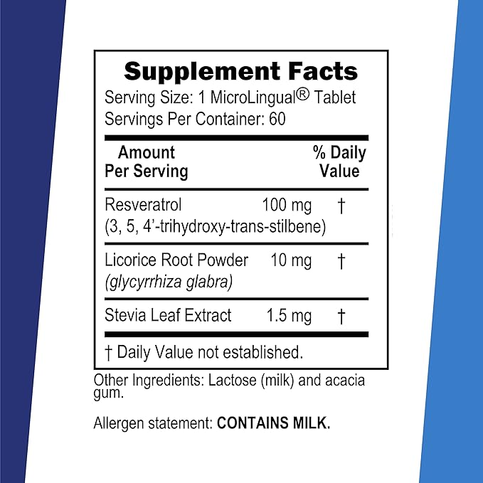 Superior Source Resveratrol 100 mg - Dietary Supplement for Healthy Aging - Supports Brain &amp Heart Health - Non-GMO &amp Gluten-Free - 60 MicroLingual Instant-Dissolve Tablets
