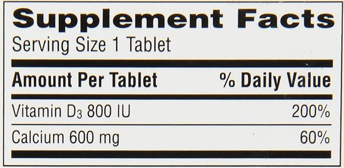 Caltrate 600 Plus D3 Calcium and Vitamin D Supplement Tablets Bone Health Supplements for Adults - 60 Count (Pack of 4)