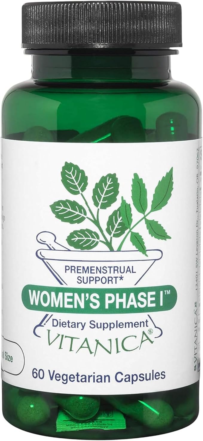 Vitanica Women's Phase I Premenstrual Support Vegan 60 Capsules