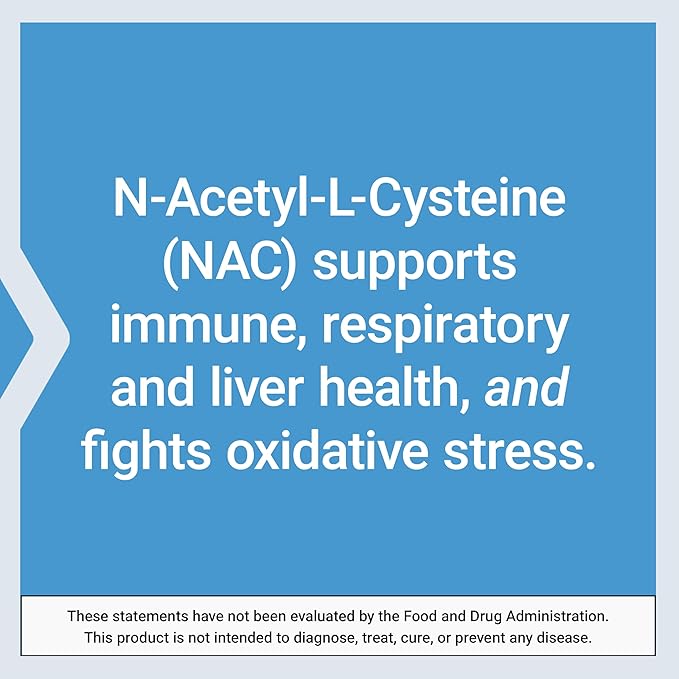 Life Extension N-Acetyl-L-Cysteine (NAC) Immune Response Respiratory Health Liver Health NAC 600 mg antioxidant Defense Free radicals Easy to Absorb - Two Pack x 60 Capsules