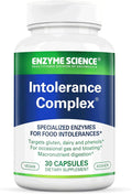 Enzyme Science Intolerance Complex 30 Capsules Comprehensive Support for Common Digestive Sensitivities Gluten Casein Phenol Sensitivities and Complex Carbohydrates Intolerance Relief
