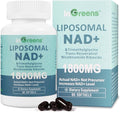 Liposomal NAD+ Supplement 1800 mg with Nicotinamide Riboside Trans-Resveratrol &amp Trimethylglycine – NAD+ Nutrient Support Formula High-Potency Liposomal Softgels 120 Count