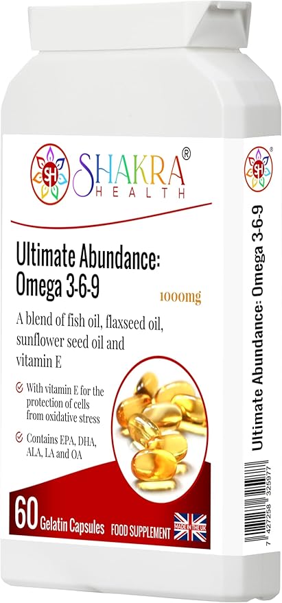 Ultimate Abundance: Omega 3-6-9 | The Complete Fish Oil Supplement - Spirituality Science &amp Supplements by Shakra Health