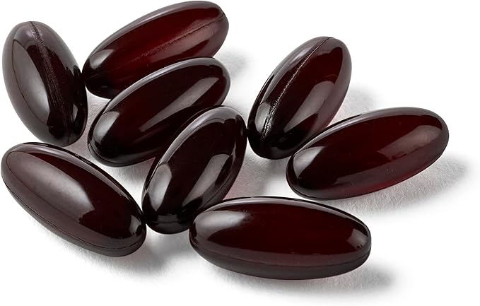Megared Omega-3 Fish &amp Krill Oil Supplement 900mg - MegaRed Advanced 4in1 60 softgels 2x More Omega-3 Heart Joint Brain and Eye Supplement Red 60 Count