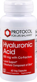 PROTOCOL FOR LIFE BALANCE Hyaluronic Acid - 100mg Hyaluronic Acid - Skin &amp Joint Support - Eye Support Supplement - Non-GMO &amp Kosher - 60 Veg Caps