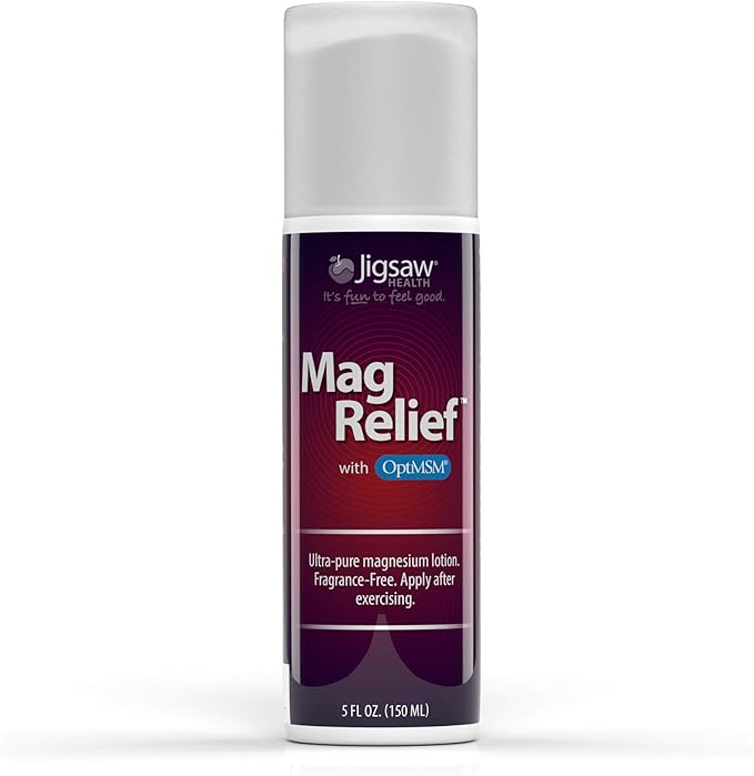 Jigsaw Health Bundle | Adrenal Cocktail 60 Servings (Jar) and MagRelief 5 Ounces (Lotion)