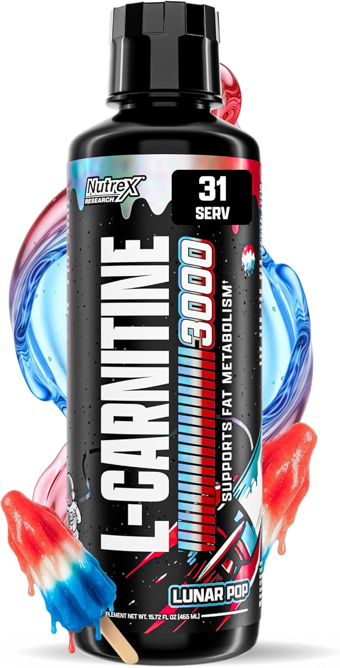 Nutrex Research Liquid Carnitine 3000 | Premium Liquid Carnitine Stimulant Free 31srv Oz (Lunar Pop)