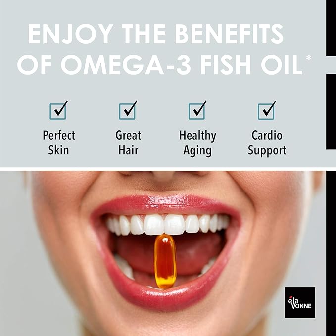 Norway Pure Omega-3 Fish Oil Softgels 2400mg (90ct) - 4X Concentrated EPA &amp DHA Triple Distilled Burpless Wild Caught Skin &amp Hair Joints Heart Health