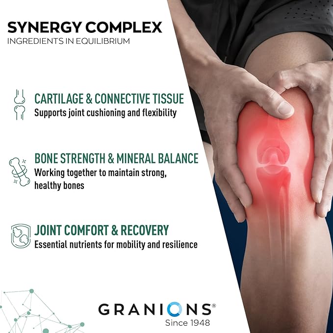 Granions Glucosamine Chondroitin MSM Powder and Collagen Complex Calcium Magnesium - Joint Support Bundle